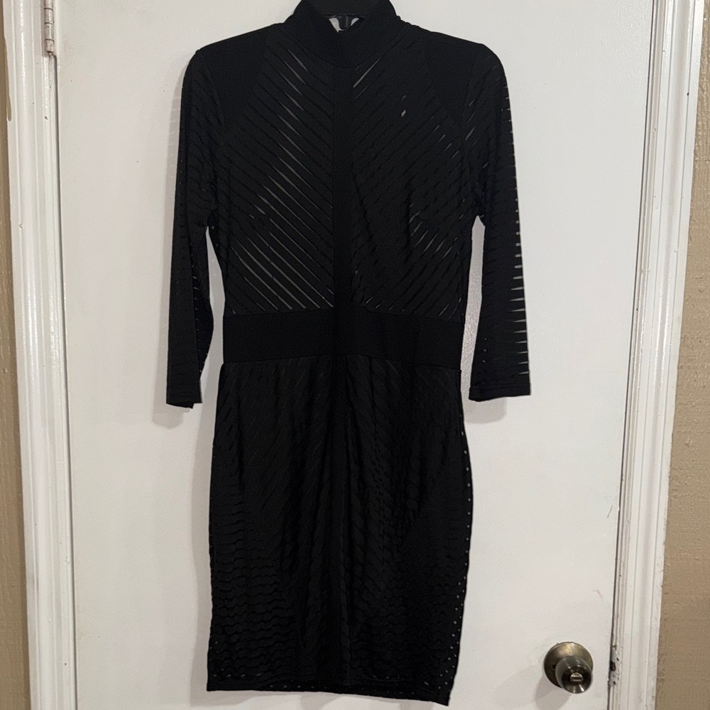 Fashion Nova Black Long Sleeve Dress